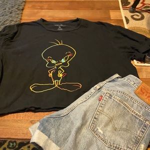 Looney tunes  Tweety bird Crop top size XL